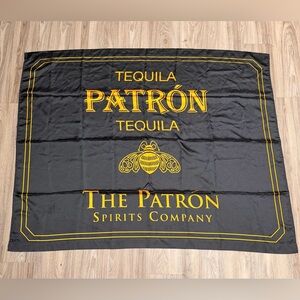 Patron Tequila Black and Gold Banner 5’x4’ Feet